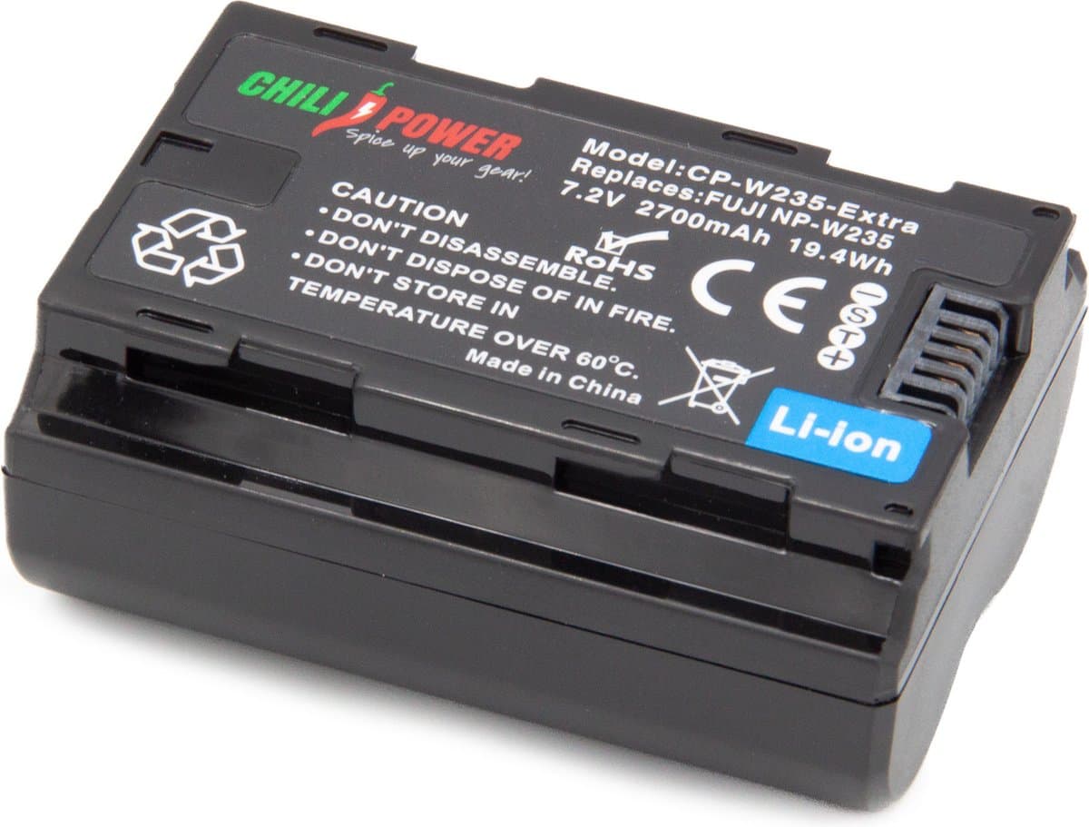 ChiliPower accu NP-W235 voor Fujifilm - Extra Power thumbnail 2