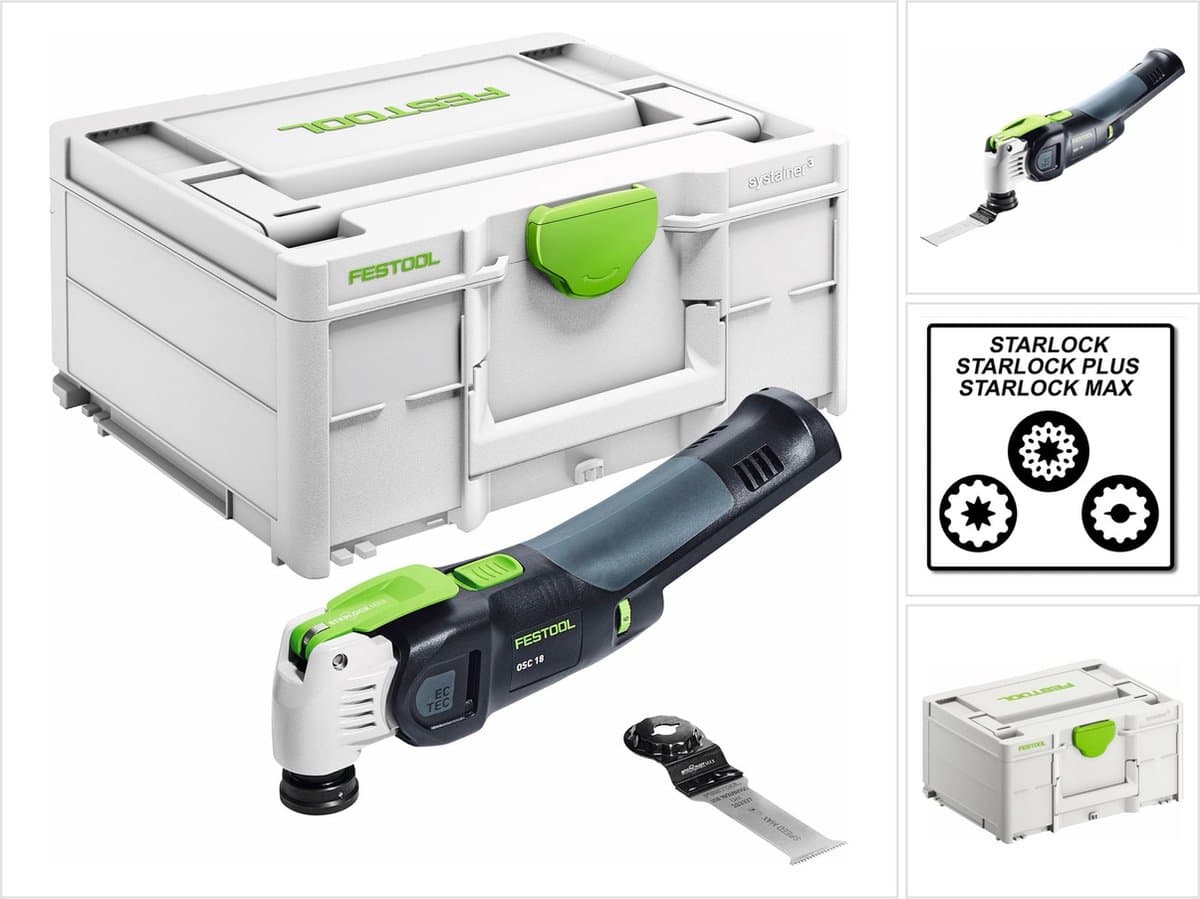 Festool OSC 18 E-Basic Accu-oscillerende VECTURO Multitool - 576591 thumbnail 2