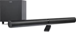 Productfoto van MEDION P64150 2in1 Convertible Bluetooth TV soundbar met draadloze subwoofer (2.1 soundbar, 2 x 30 watt, 60 watt subwoofer, wandmodel, HDMI ARC met ECC, AUX, optische ingang)