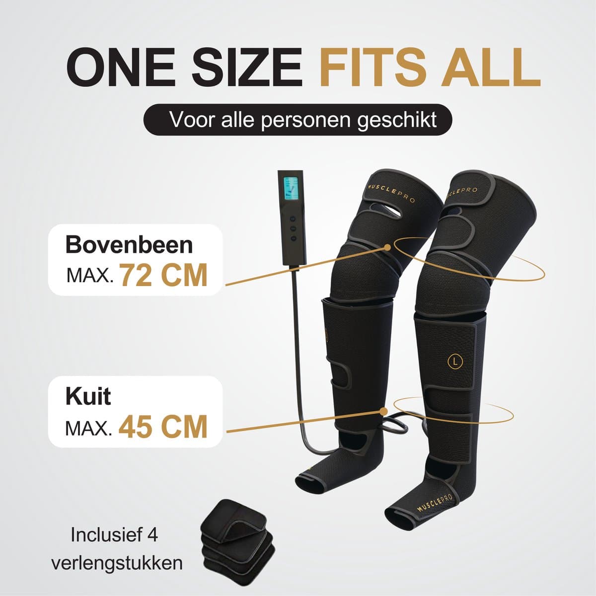 Recovery Boots - Professioneel Beenmassage & Voetmassage apparaat voor Bloedcirculatie - Sport Gym Fitness - Compressie massage - Voet Massage Vermoeide Benen Shiatsu Luchtcompressie Bloedsomloop lymfedrainageapparaat Oedeem thumbnail 4