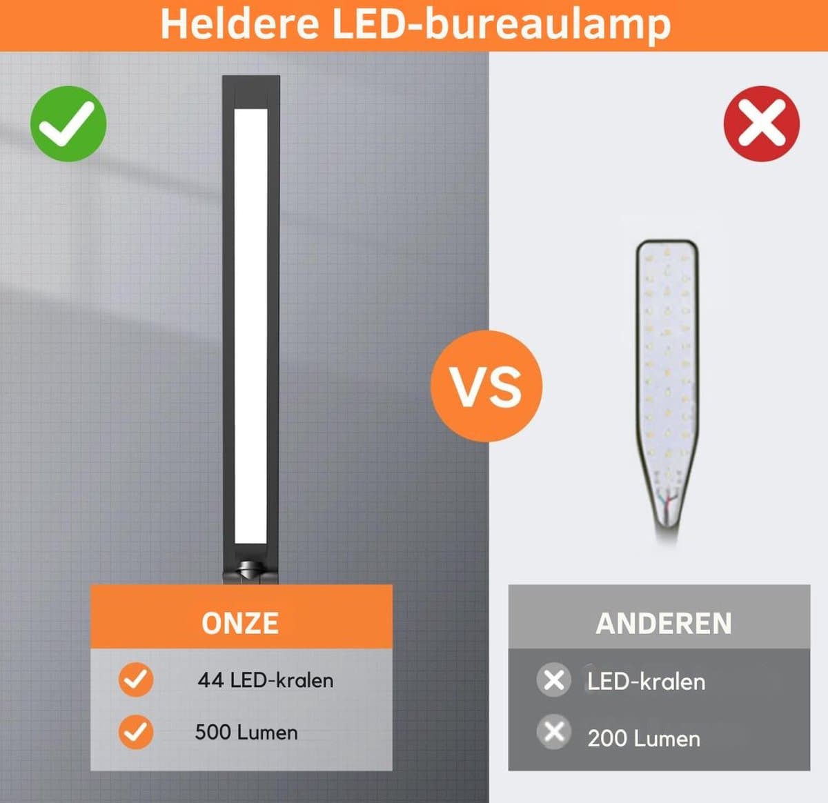 Bureaulamp led dimbaar daglicht - USB oplaadbaar - 15 kleurenfuncties - Daglichtlamp - Touchscreen - Lichttherapielamp - Hobby lamp voor schilderen, puzzelen – UV-Vrij - Tafellamp/lamp staand - Zwart thumbnail 6