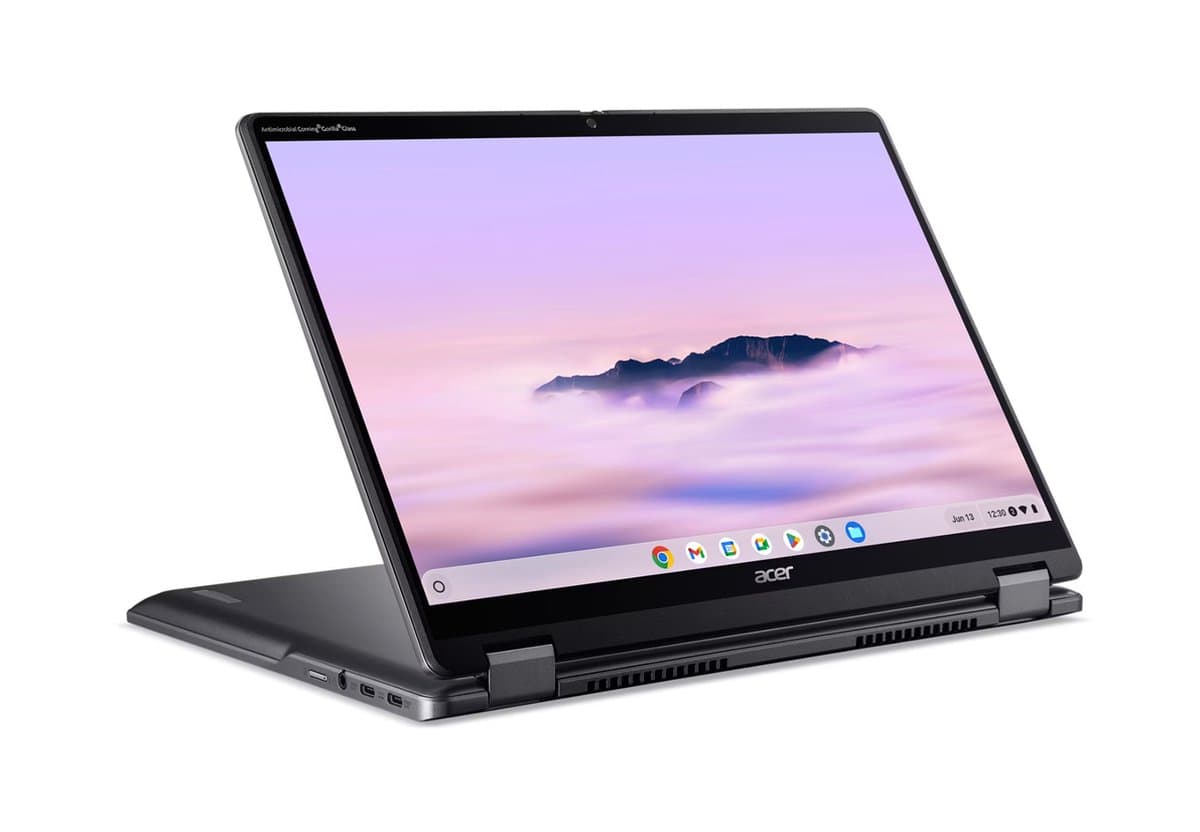 Acer Chromebook Plus Spin 514 CP514-4HN-379X - 2-in-1 Convertible - 14 inch - Touchscreen - Core 3 (i3) - 8GB - 256GB - Verlicht toetsenbord - Grijs thumbnail 2