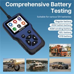Productfoto van MMOBIEL 12V auto-accutester met kleurenscherm