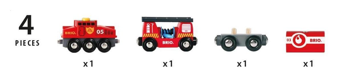 BRIO World Brandweertrein 33844 met loskoppelknop thumbnail 8