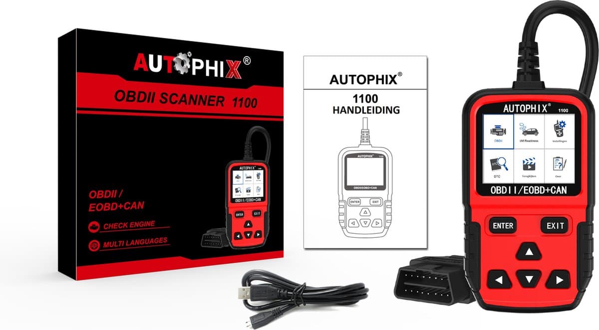 Autophix 1100 OBD EOBD scanner - diagnose auto - live data - Canbus thumbnail 5