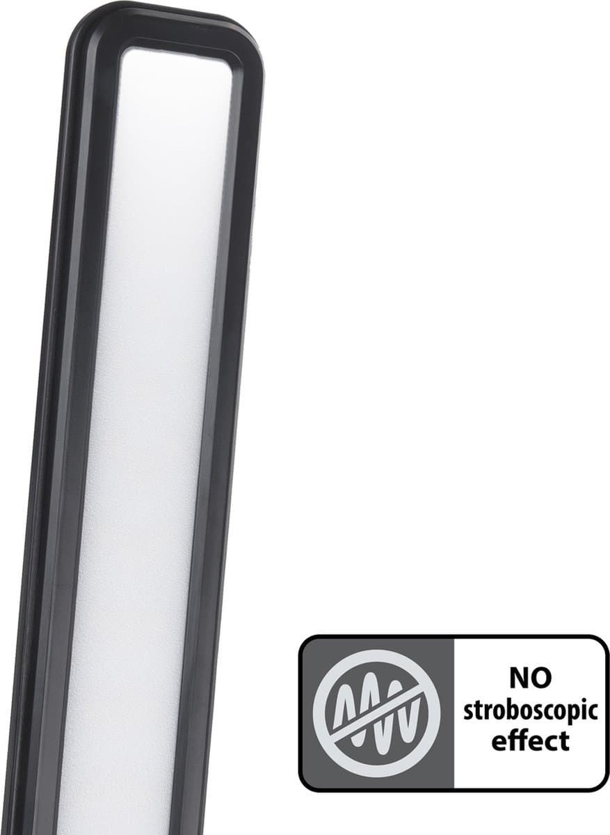Maclean LED - Bureaulamp 9W - Dimbaar - 3 lichtkleuren (3000K / 4500K / 6500K) - Flexibele Arm - Touchbediening - Zwart thumbnail 5