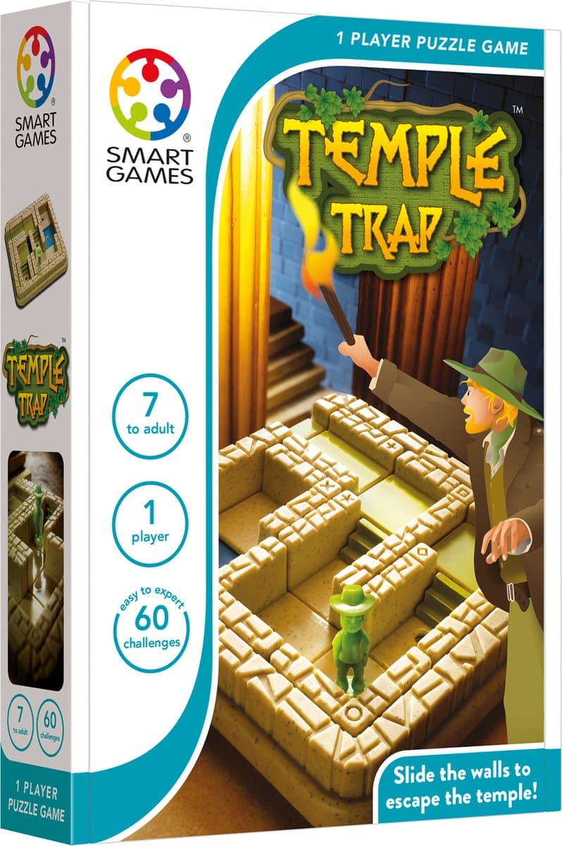 SmartGames Temple Trap Denkspel - Bewegend doolhof met 60 opdrachten thumbnail 7