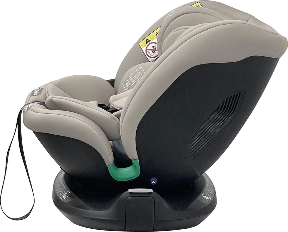 Ding Mae Autostoel - Beige - 360° Draaibare Isofix Autostoel - i-Size - Vanaf 40 tot 150cm - 0 tot 12 jaar thumbnail 8