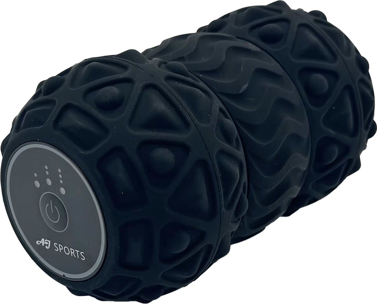 AJ-Sports Vibrerende Foam roller - Elektrische Massage roller - Grid Trigger point - Fitness roller - Foamroller - Foamrollers - Foam - Fitness - Yoga - Zwart thumbnail 4