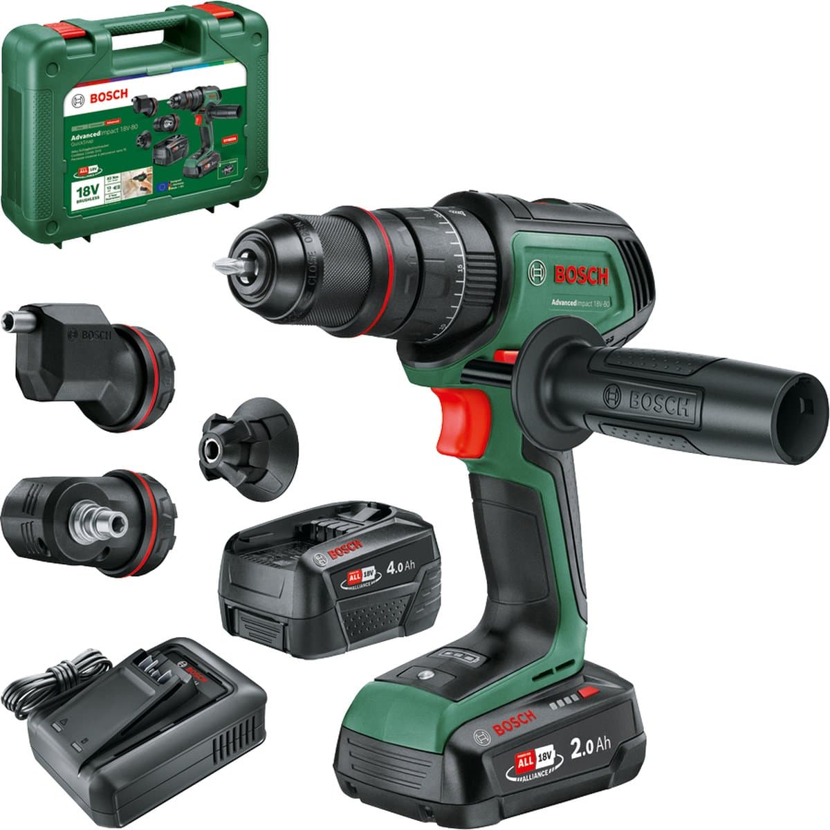 Bosch Home and Garden AdvancedImpact 18V-80 QuickSnap Accu-klopboormachine thumbnail 2