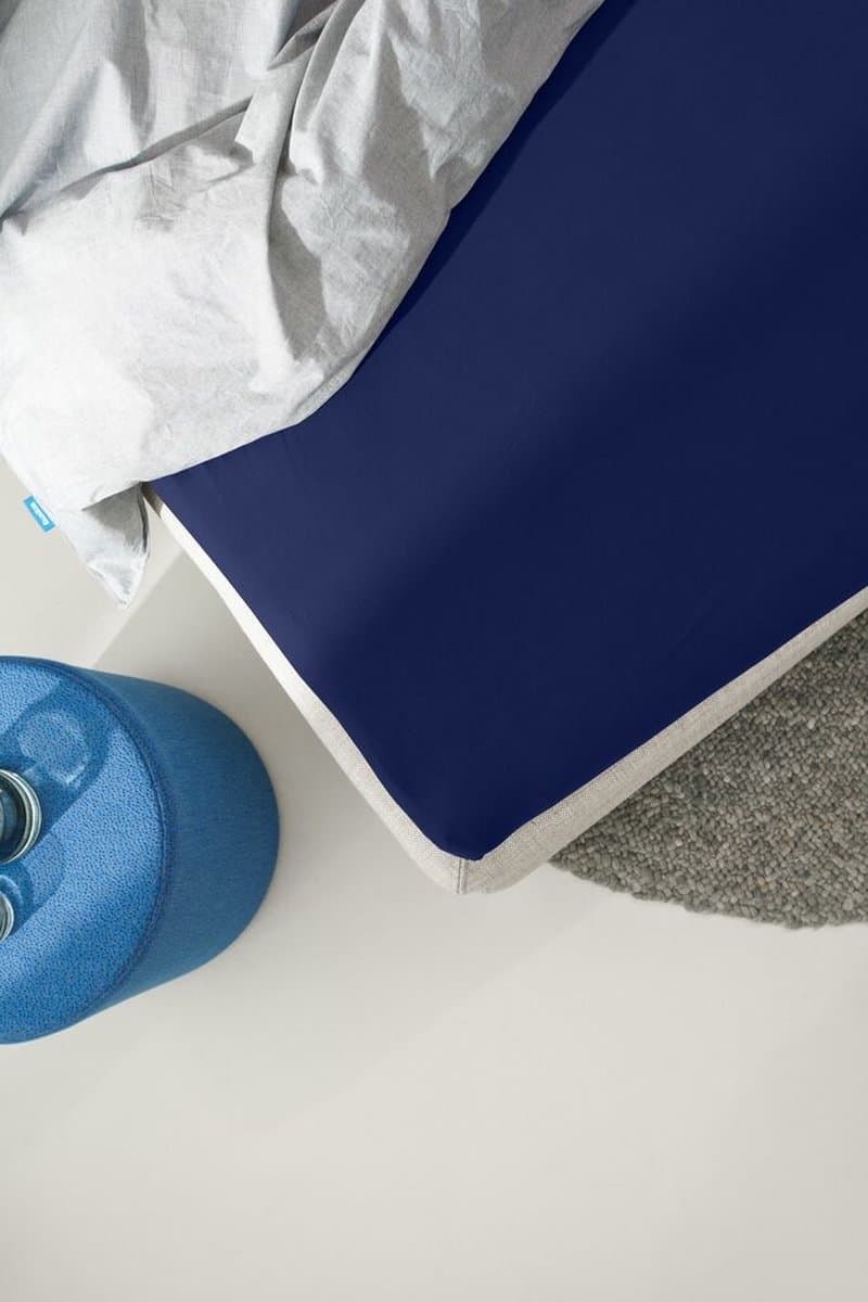 Auping Jersey 235 hoeslaken voor matras - 120 x 200/210/220 cm - Donkerblauw - Katoen thumbnail 6