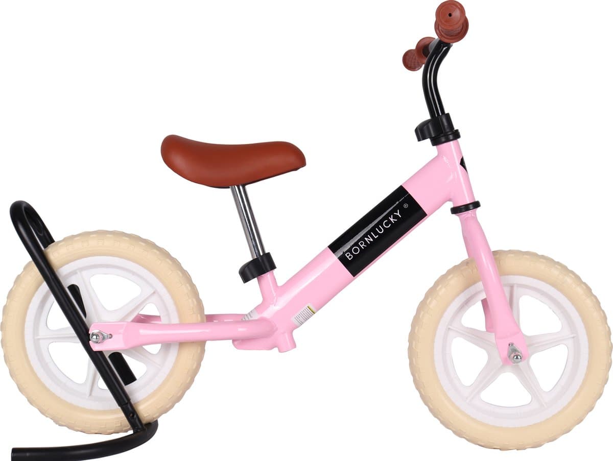 Born Lucky® Loopfiets –Vanaf 2 jaar – 10 inch massieve banden - Verstelbaar Zadel & Stuur – Roze thumbnail 4