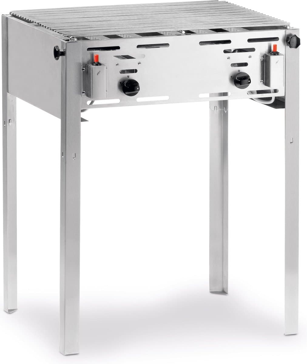 HENDI Grill-Master Maxi – Krachtige barbecue – 11,6kW – 650x540x840 mm – Inclusief gasslang en drukregelaar thumbnail 2