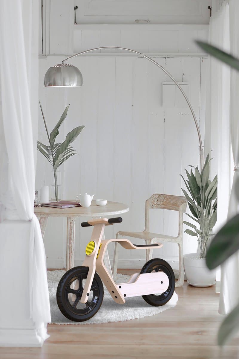 Houten Loopfiets voor kinderen vanaf 1 Jaar tot 5 jaar Voor binnen en buiten. Leren fietsen Mamatoyz thumbnail 2