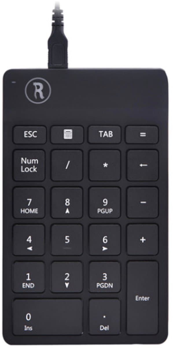 R-Go Numpad - Ergonomisch numeriek toetsenbord - Break software - USB - Zwart thumbnail 3