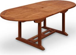 Productfoto van Casaria Tuintafel - FSC® gecertificeerd Eucalyptus 200x100x74cm - Bruin
