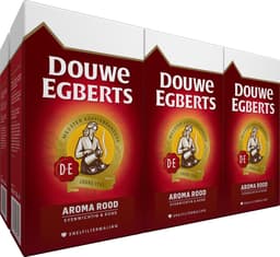 Productfoto van Douwe Egberts Aroma Rood filterkoffie 6 x 500 gram