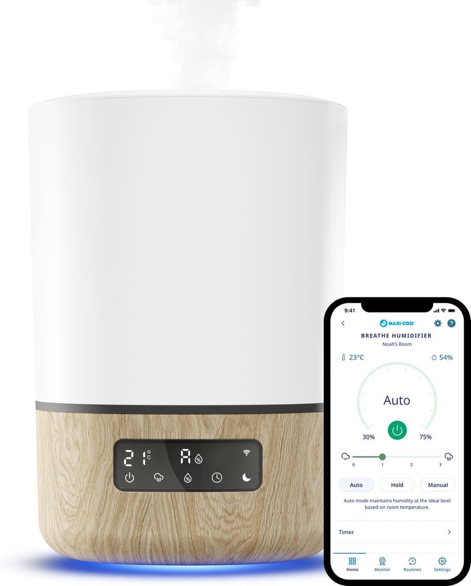 Maxi-Cosi Connected Home - Breathe Luchtbevochtiger - Luchtbevochtiger met app - Altijd dichtbij thumbnail 8