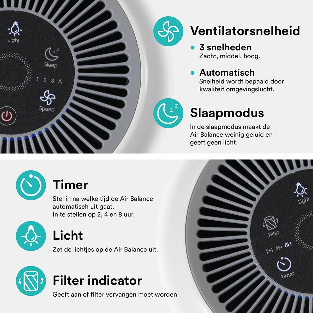 Rolfstone Air Balance Luchtreiniger HEPA 13 – 34 m² thumbnail 5