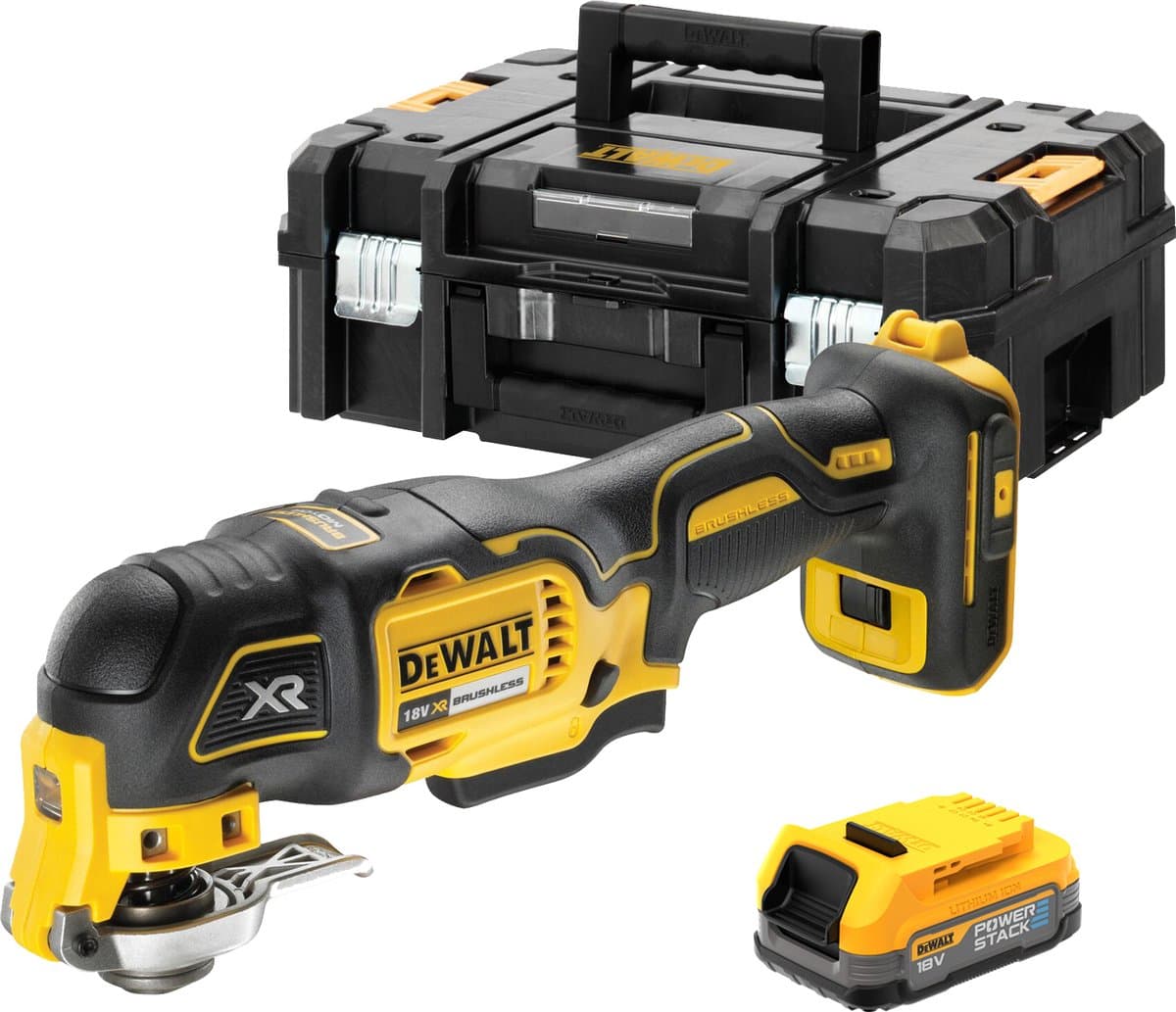 DeWALT DCS356E1T Accu multitool + accessoires 18V XR 1.7Ah POWERSTACK in TSTAK thumbnail 2