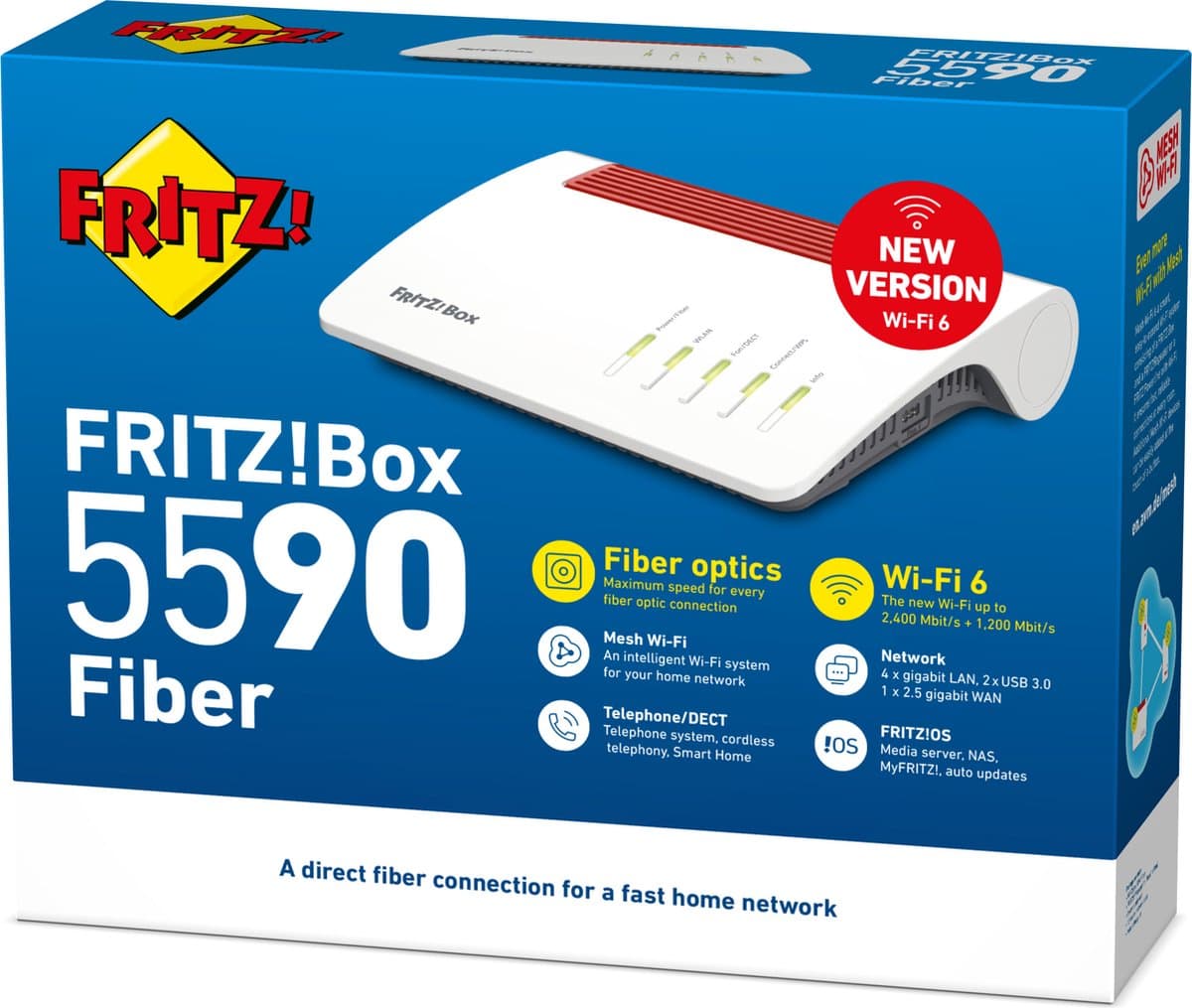 Fritz!Box 5590 Fiber: Wi-Fi 6 router met glasvezel en 2,5 Gbps thumbnail 4