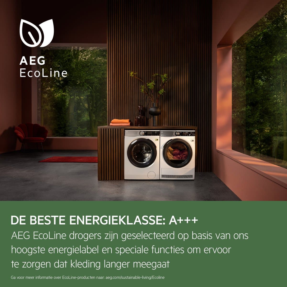 AEG TR969M6C EcoLine 9000 serie AbsoluteCare® Plus - Wasdroger - Warmtepomp Droger - 9 kg thumbnail 3