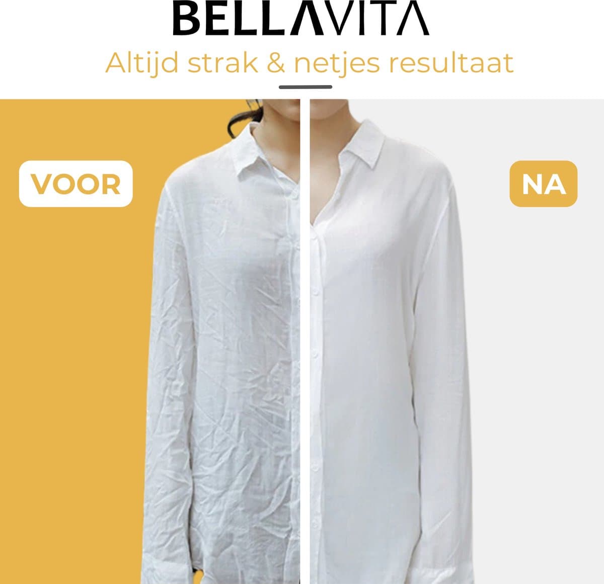 BELLAVITA ® Kledingstomer - Handstomer - Steamer - Kleding Stomer - Stoomapparaat - Zwart - 300ml - Stoomstrijkijzer - Textielstomer - Kleding - Strijken thumbnail 5