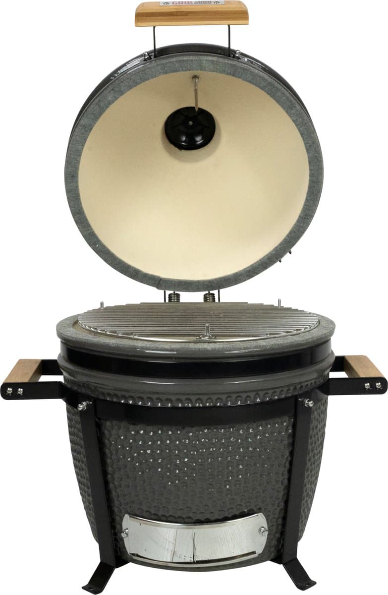Grill Guru Kamado Barbecue Original Compact ø33cm / ø13inch - Compleet - Grijs thumbnail 4