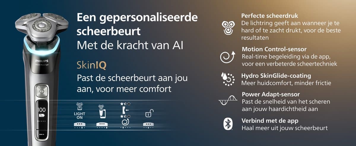 Philips Shaver i9000 Prestige - Elektrisch scheren tot 0,00 mm thumbnail 8