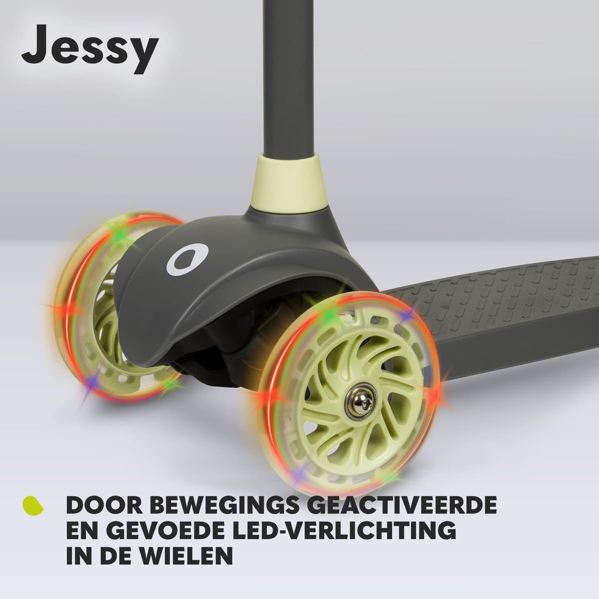 Lionelo Jessy Kinderstep - step 3 wielen - leeftijdsgroep 3+ - max 50kg - LED verlichting in de wielen - hoogte verstelbaar 65-70-75-80 cm thumbnail 7