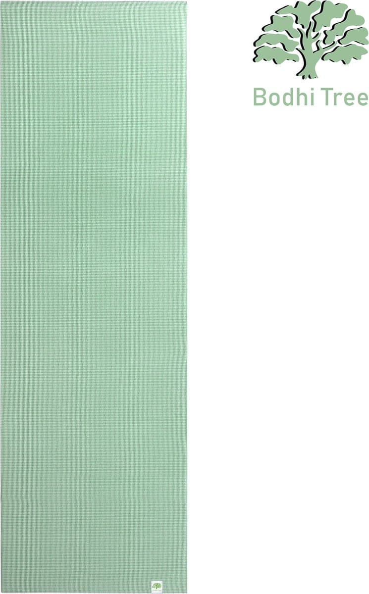Bodhi Tree Yogamat 6 mm (183 × 61 cm) - Extra dik & antislip - Inclusief draagriem - Mint Groen thumbnail 5