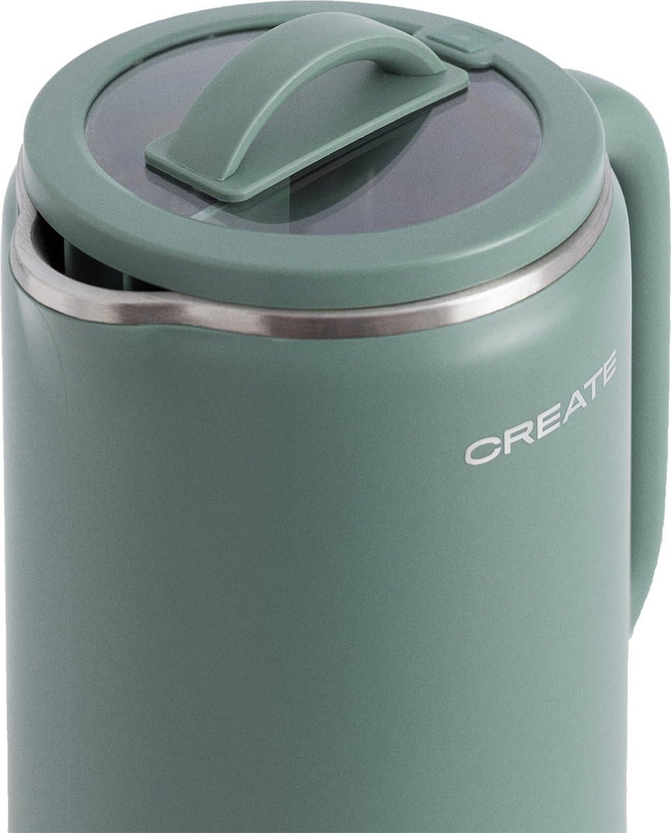 CREATE - Sojamelk maker - Multifunctionele machine - 850 ml - Soepmaker - Notenmelk maker - Timer 12 uur - Sage - VEGAN MILK MAKER STUDIO thumbnail 3