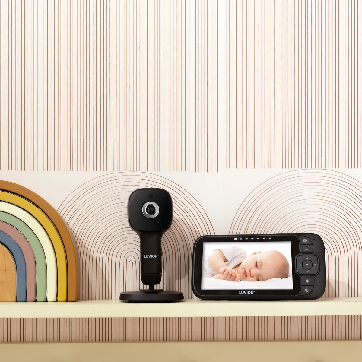 LUVION® Essential Connect Crib Black - Wifi Babyfoon met HD Camera én App - Premium Baby Monitor thumbnail 2
