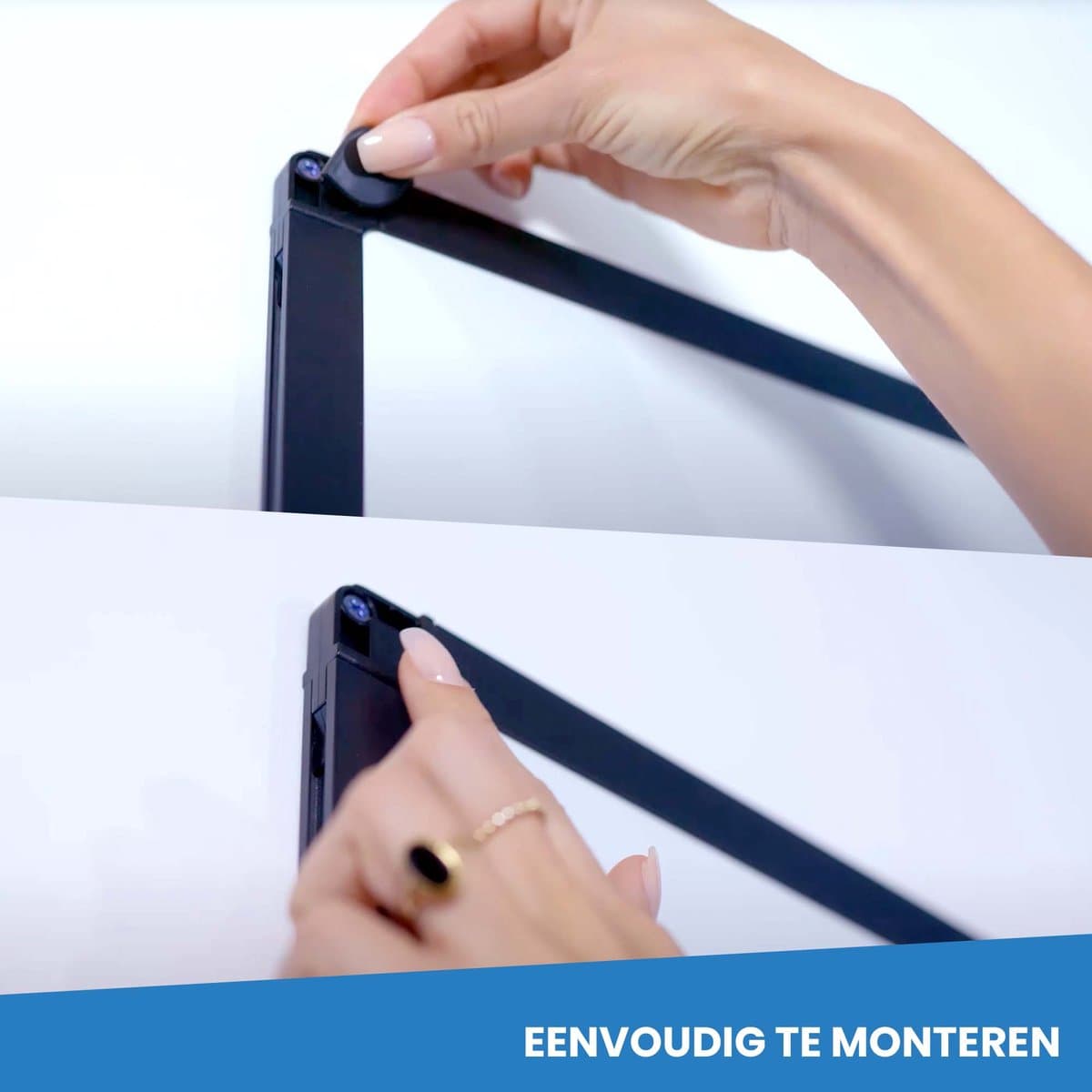 IVOL Whiteboard met zwart frame - Magnetisch - 80x110 cm thumbnail 4