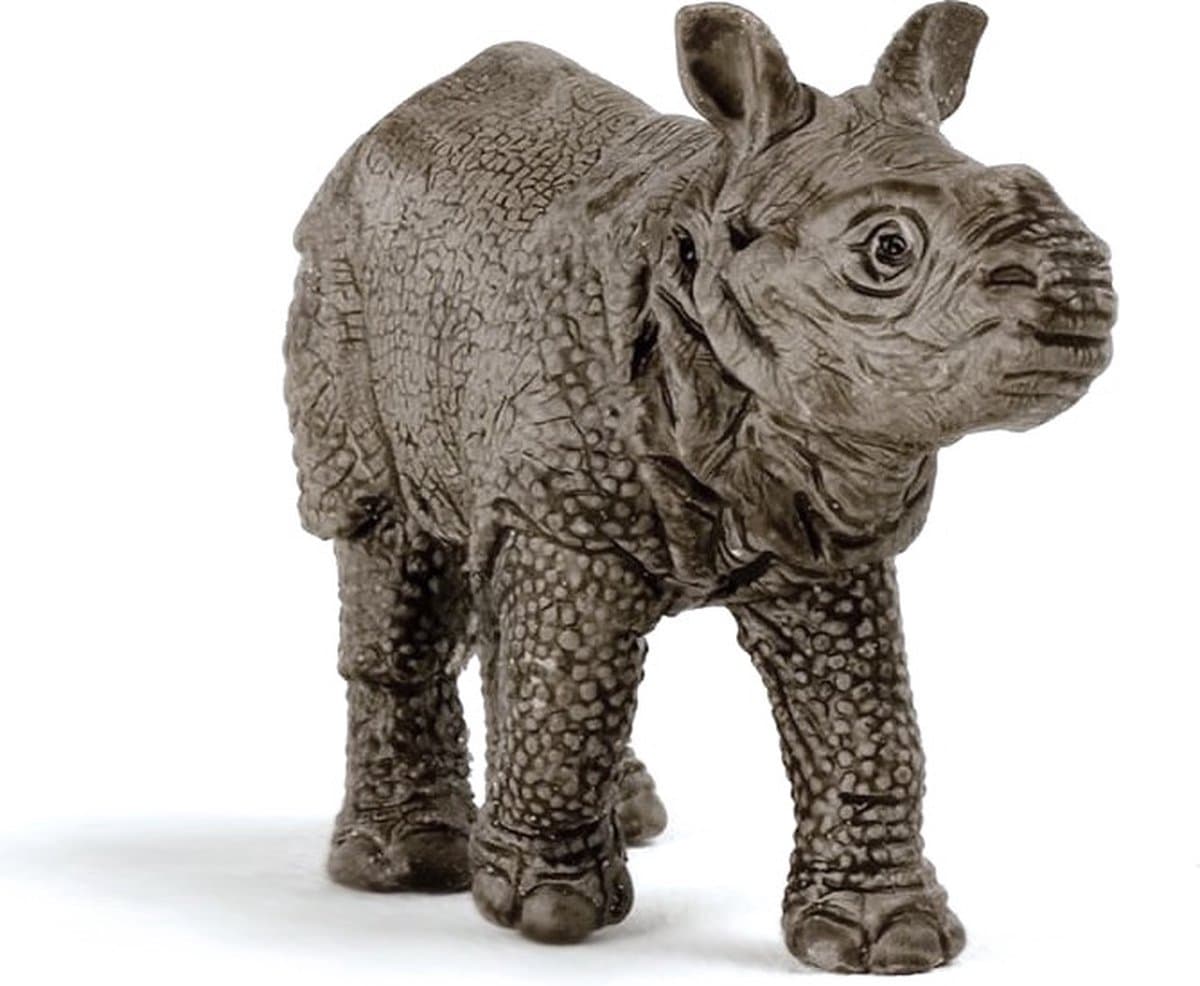 Schleich Wild Life Indische neushoornbaby speelfiguur thumbnail 6