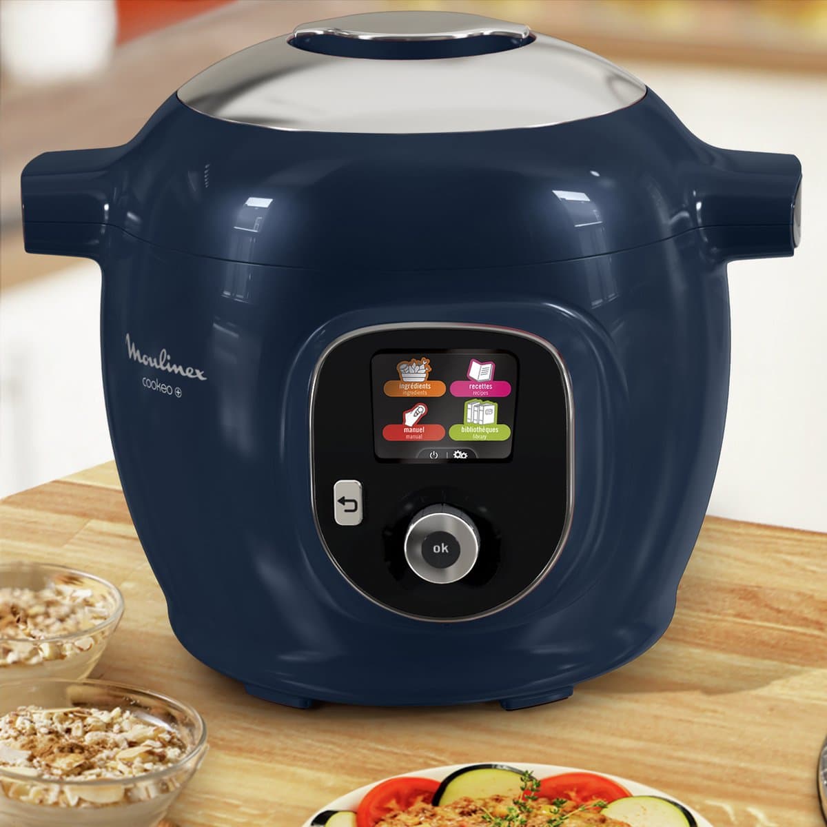 Moulinex Cookeo+ CE851410 - Intelligente Hogedruk Multicooker - 6 programma's - 6L - Blauw thumbnail 4