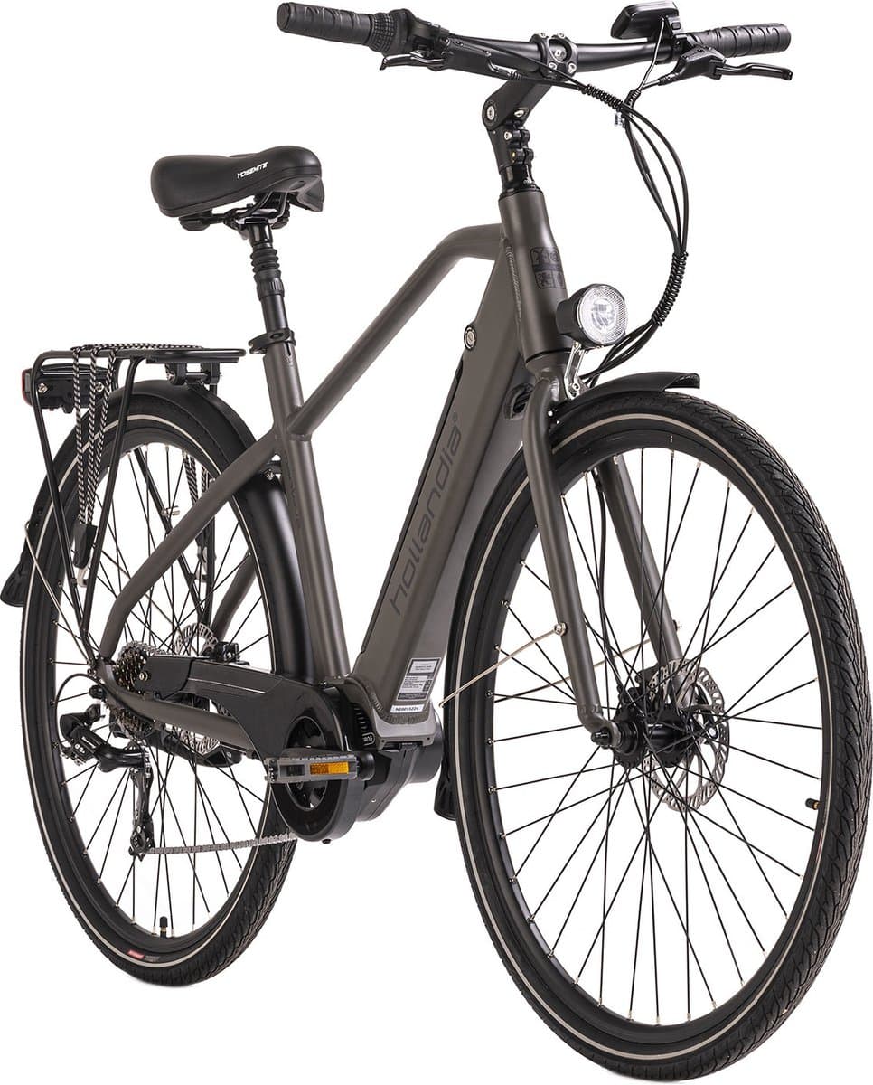 Hollandia Fiets (elektrisch) Alu E-Citybike Heren Hollandia Mantova 28'' grijs 7 versnellingen - 52 cm thumbnail 2