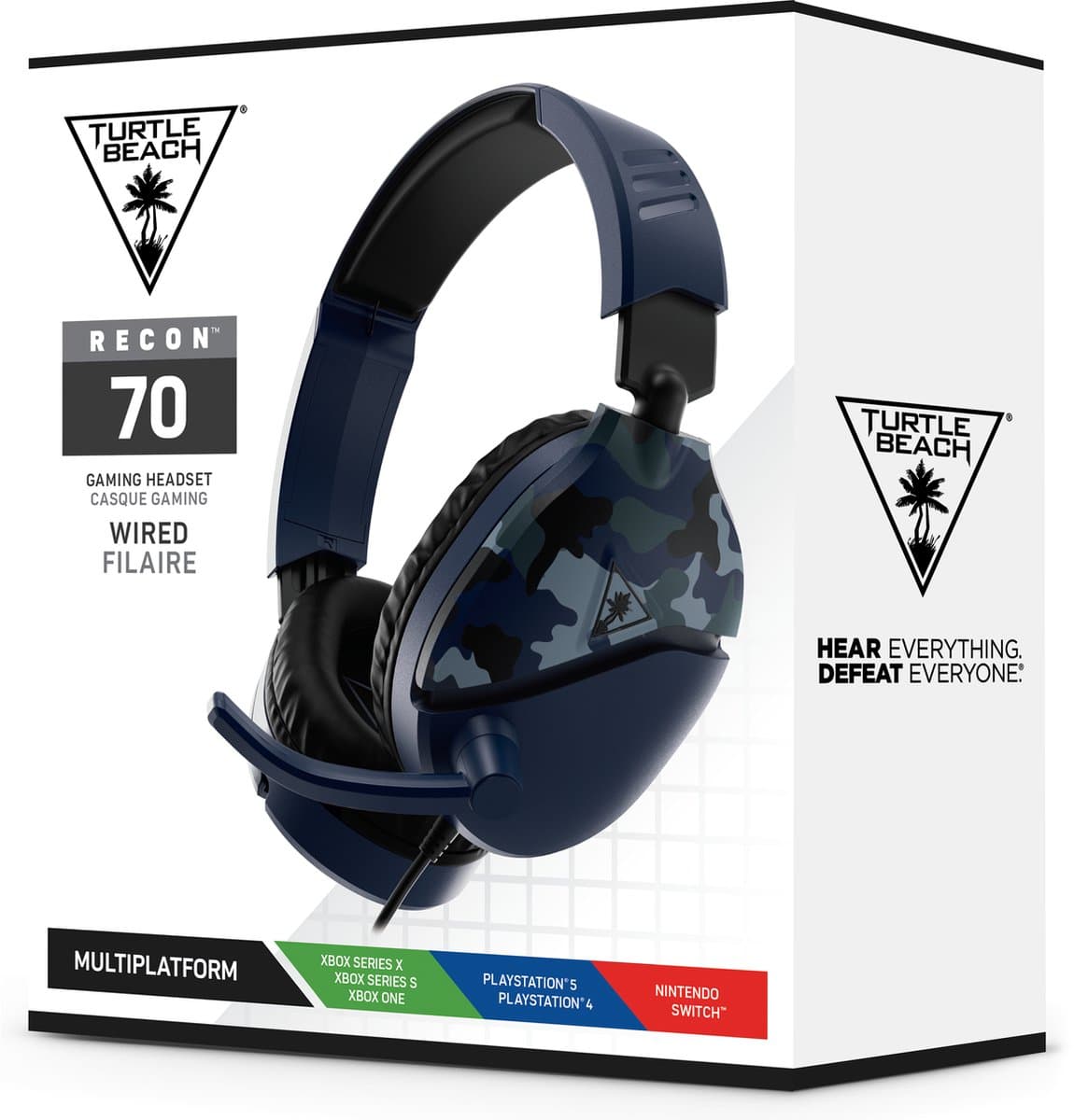 Turtle Beach Ear Force Recon 70 - Gaming Headset - Blauw Camo - Multi Platform thumbnail 5