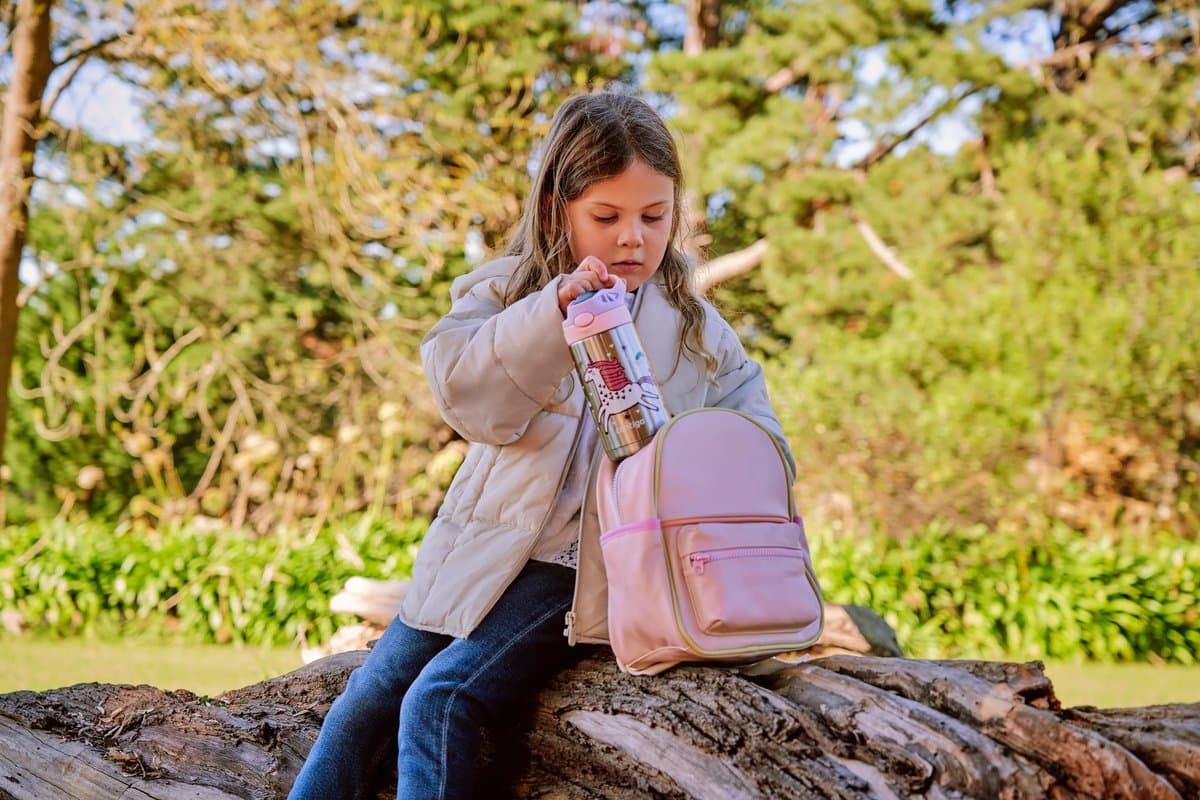 Contigo Easy Clean Autospout thermosfles met rietje voor kinderen, BPA-vrije roestvrij stalen waterfles, 100% lekvrij, makkelijk te reinigen, ideaal voor dagverblijf, school en sport, 380 ml | Flying Unicorn thumbnail 3