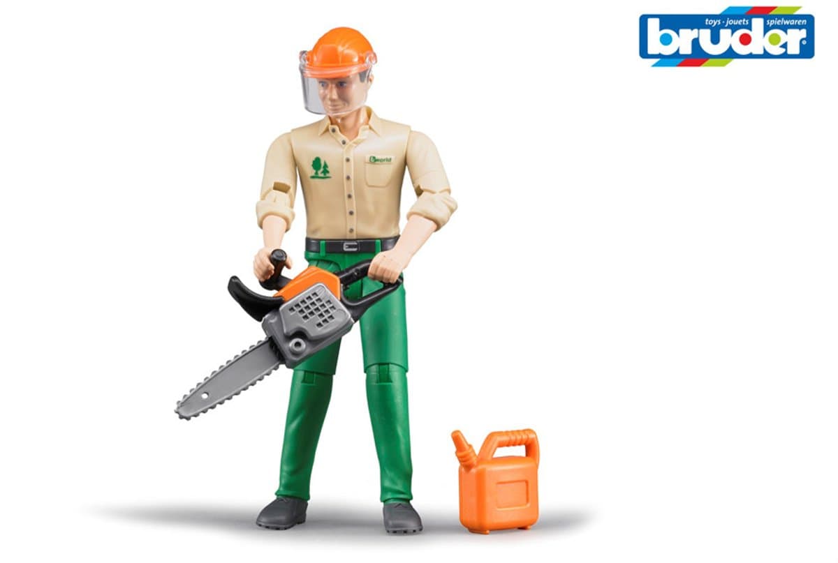 Bruder Bworld Houthakker: speelfiguur met accessoires thumbnail 7