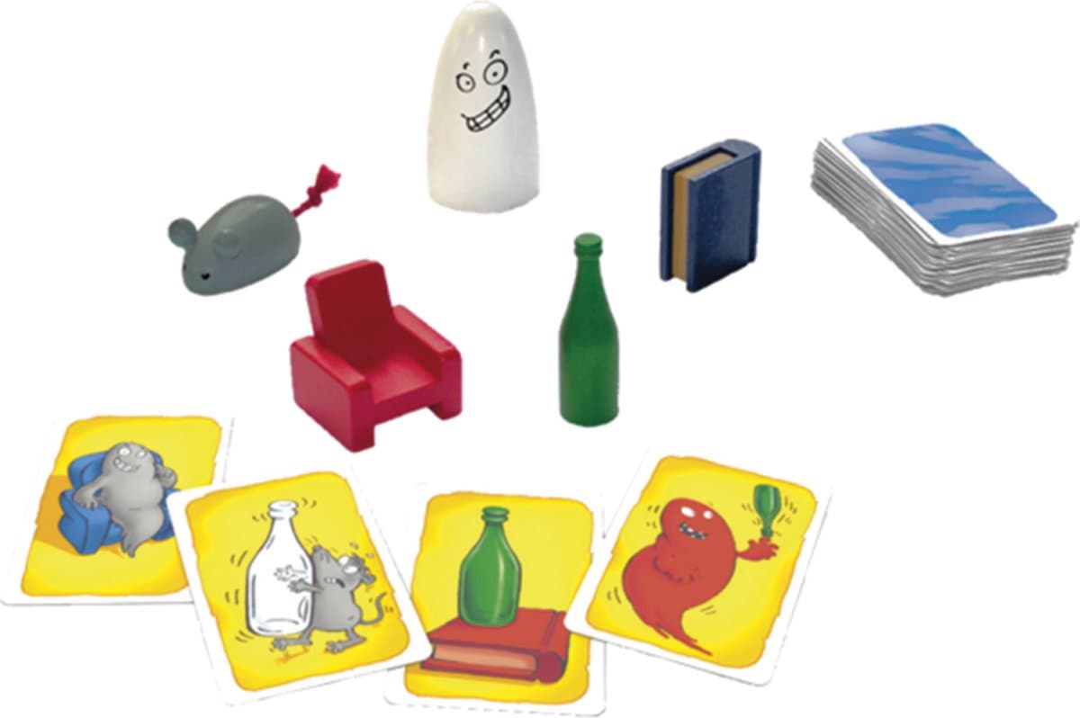 999 Games Vlotte Geesten Kaartspel met houten figuren thumbnail 4