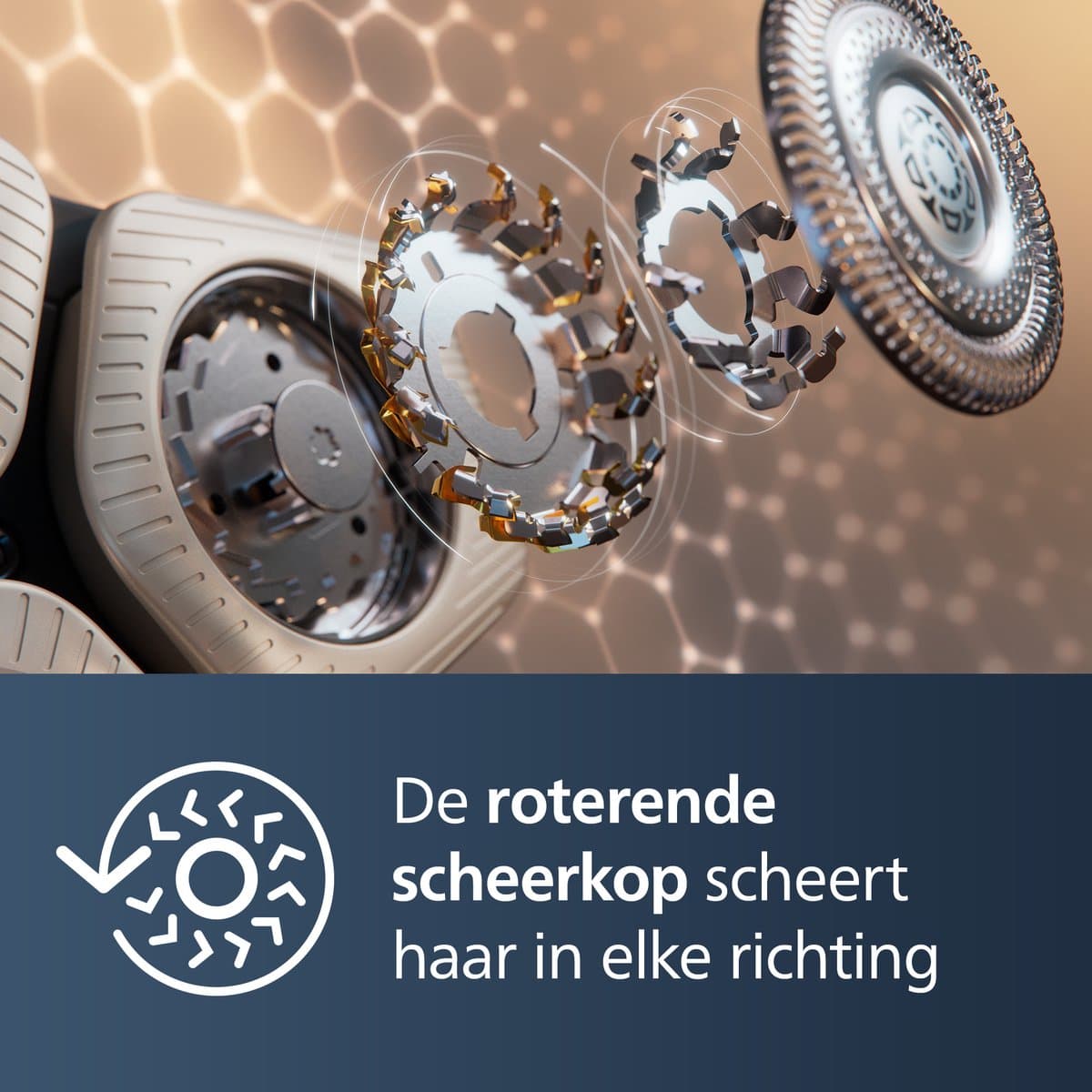 Philips Shaver S9000 Prestige Series SP9883/35 - Elektrisch scheerapparaat - Met uitklapbare trimmer - Neustrimmer opzetstuk - mannen thumbnail 3