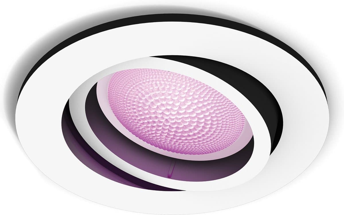 Philips Hue Centura inbouwspot - wit en gekleurd wit - 1-pack - wit - rond - GU10 thumbnail 3