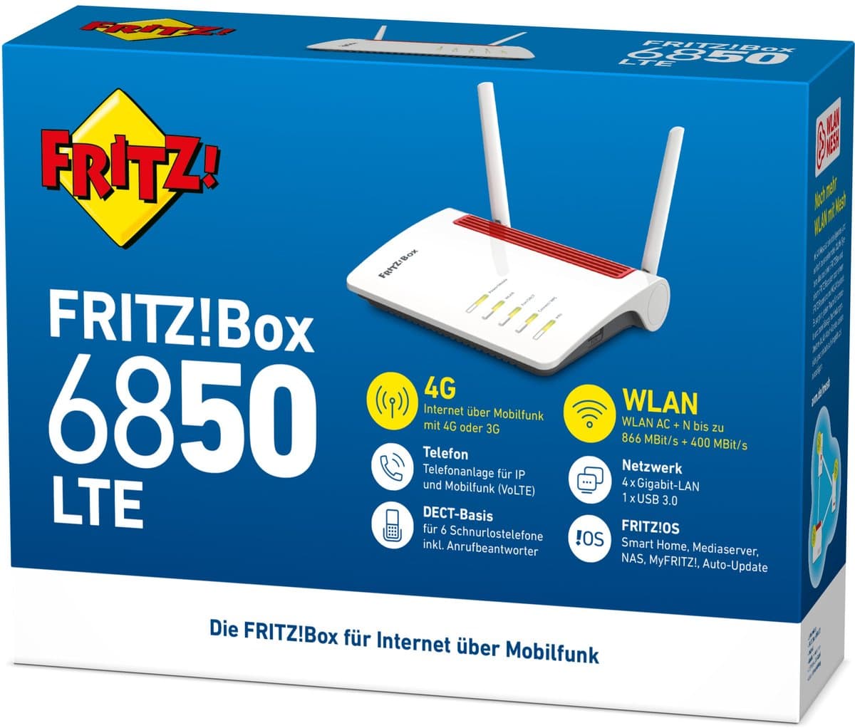 FRITZ!Box 6850 LTE: 4G-router met mesh en DECT thumbnail 2