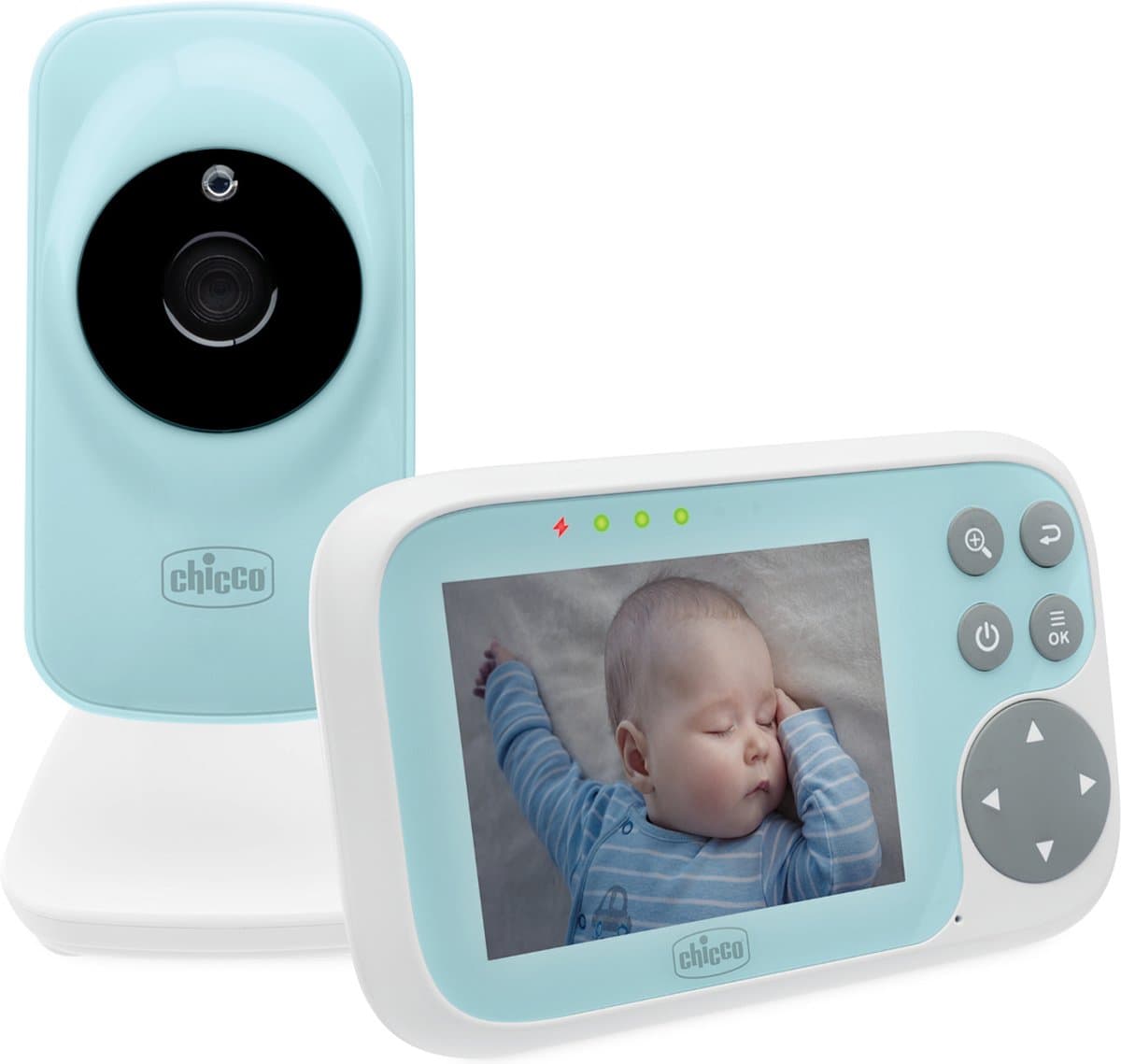 Chicco video start babyfoon turquoise infrarood nachtzicht thumbnail 3