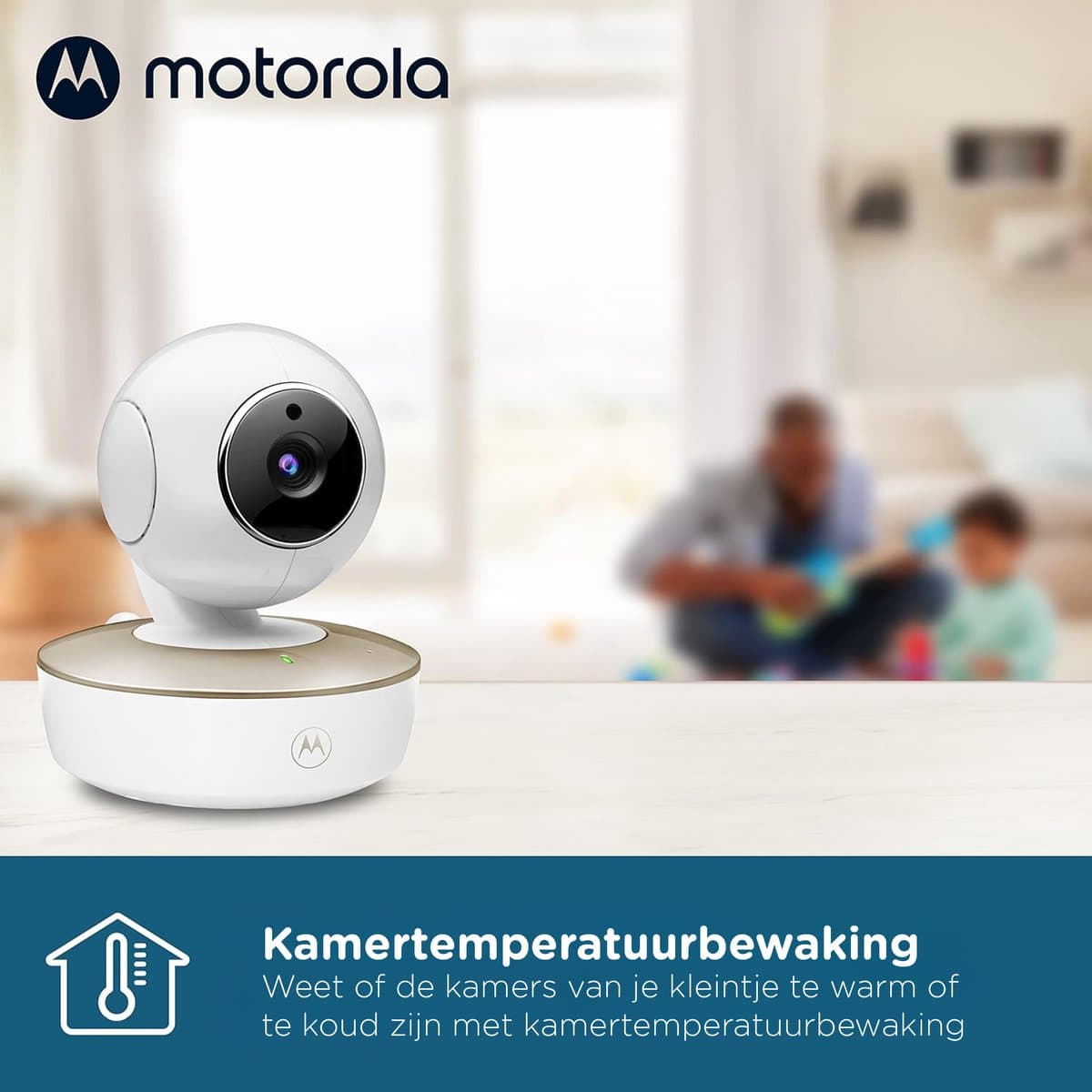 Motorola Nursery Babyfoon met Camera - Baby Monitor VM50G - Baby Camera met Kleuren Display, Tweeweg Communicatie en Infrarood Nachtvisie - 50M Bereik - Inzoomen, Kantelen en Draaien thumbnail 2
