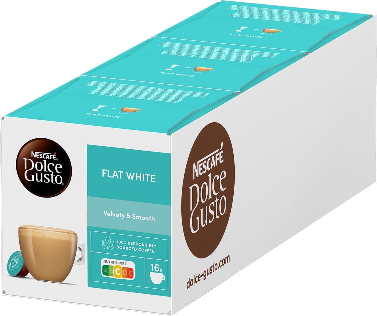 Nescafé Dolce Gusto capsules Flat White - 48 koffiecups voor 48 koppen koffie - afbeelding 1
