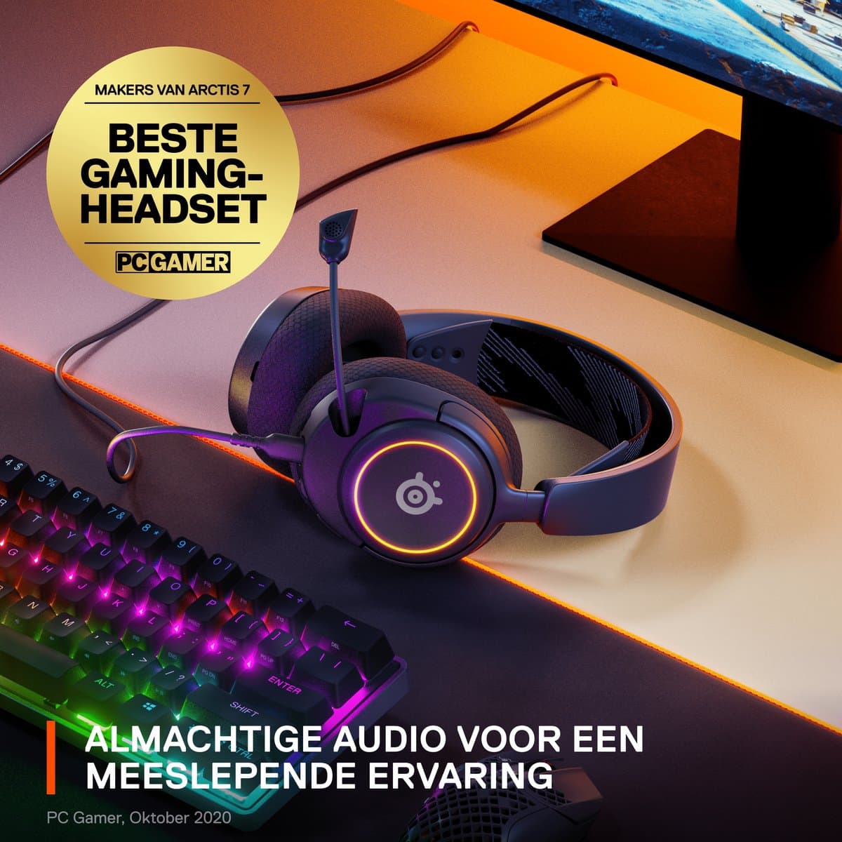SteelSeries Arctis Nova 3 bedraad met USB-C en RGB thumbnail 5