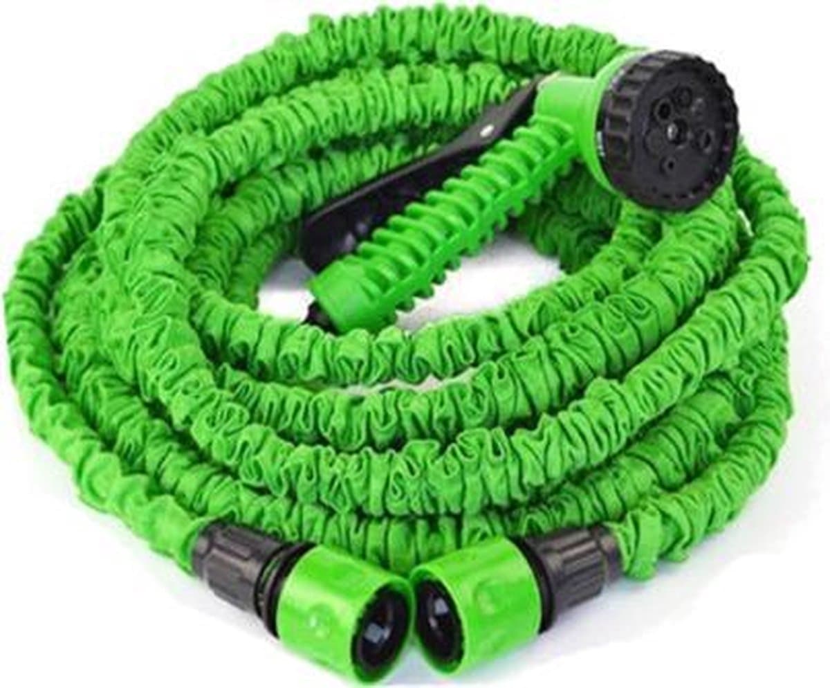 Flexibele Tuinslang – 30 Meter – Uitrekbaar – 7 Sproei Functies - Magische Tuinslag – Elastisch - Lichtgewicht – Uitzetbaar - Tuin Bewatering - Groen – Water Hose thumbnail 6