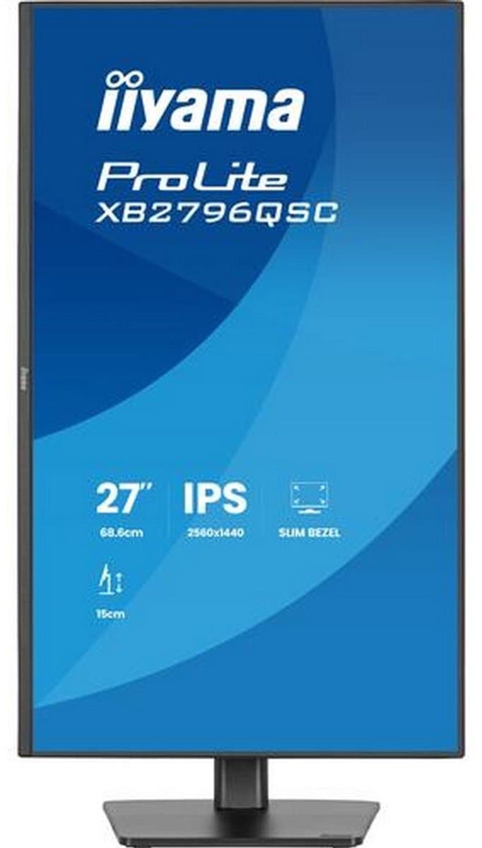 iiyama ProLite XB2796QSC-B1 - 27 inch - QHD - IPS - USB-Hub (2x) - Verstelbaar - USB-C (65 watt) thumbnail 6